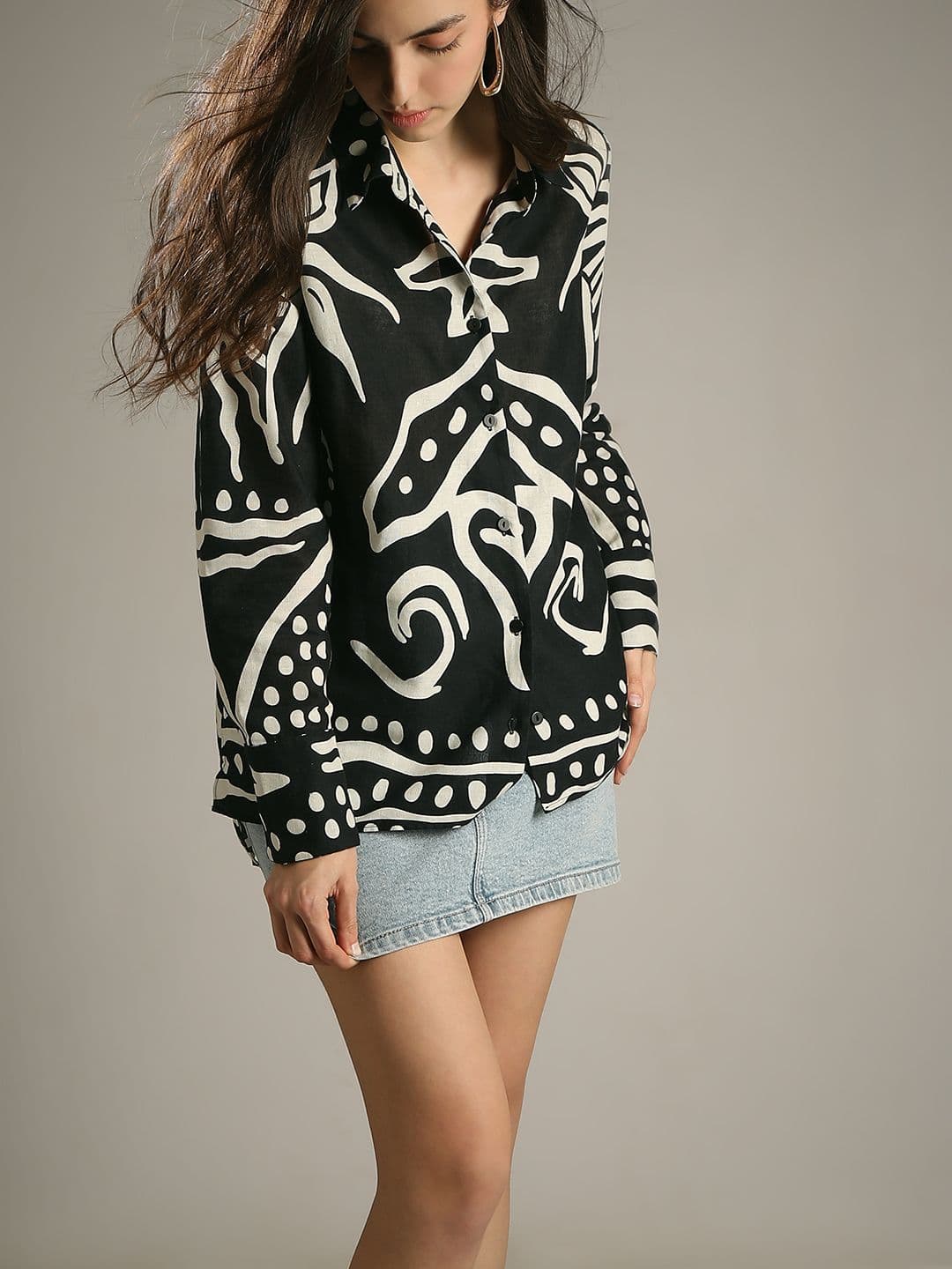 Casual Shirt Vero Moda Women Printed Casual Shirt