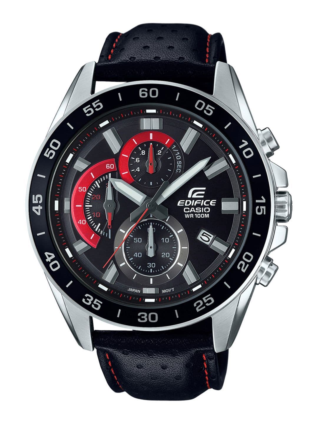 CASIO CASIO Men Dial & Stainless Steel Cuff Straps Analogue Chronograph Watch EFV-550L-1AVUDF
