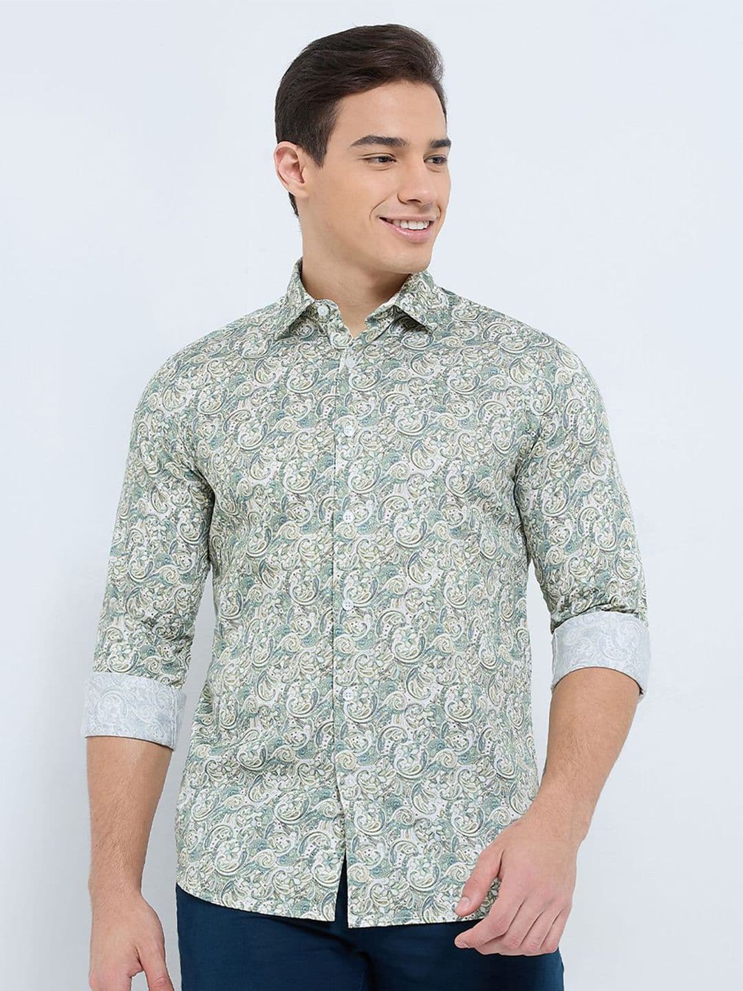 ColorPlus ColorPlus Men Ethnic Printed Regular Fit Cotton Casual Shirt