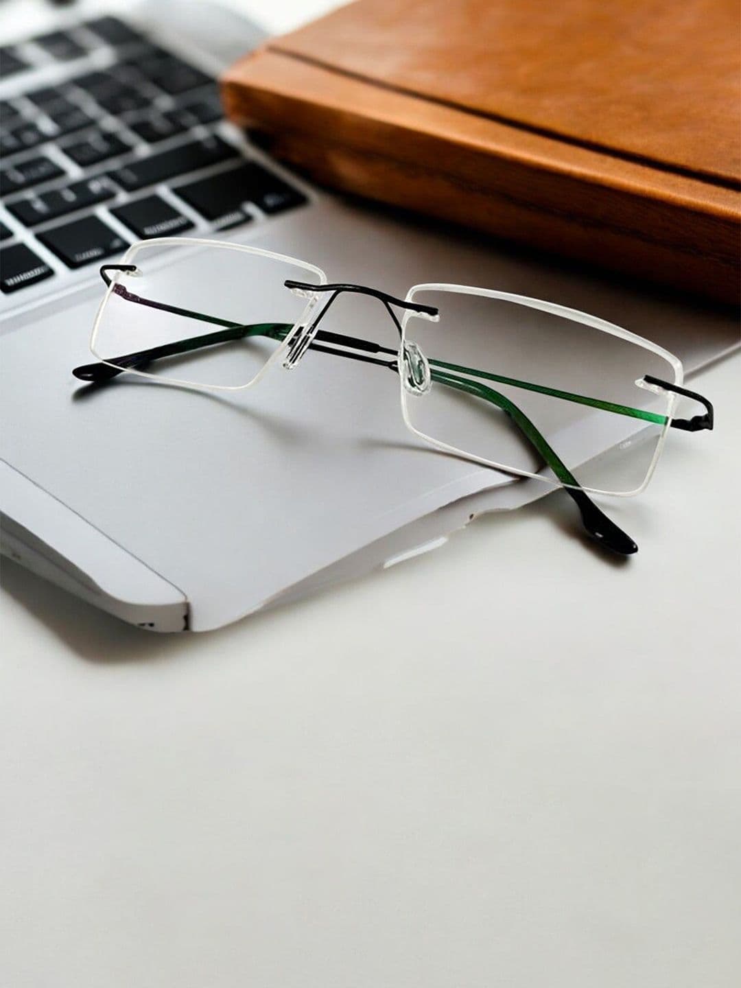 REDEX REDEX Unisex Rimless Rectangle Frames