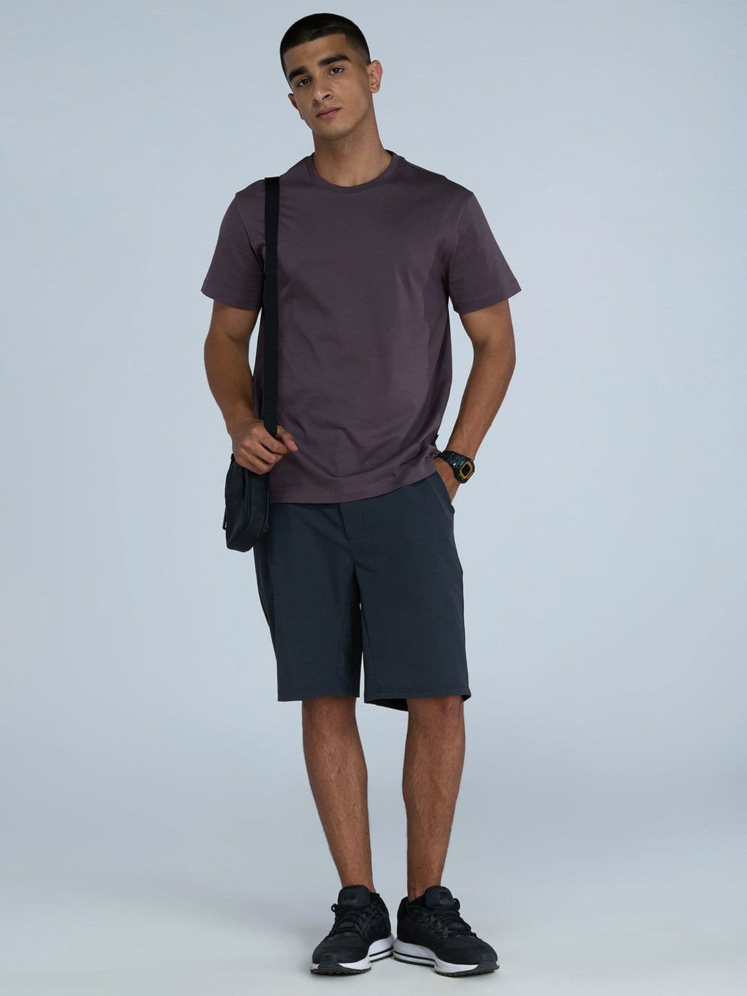 Charcoal Stride Golf Shorts CAVA Charcoal Stride Golf Shorts