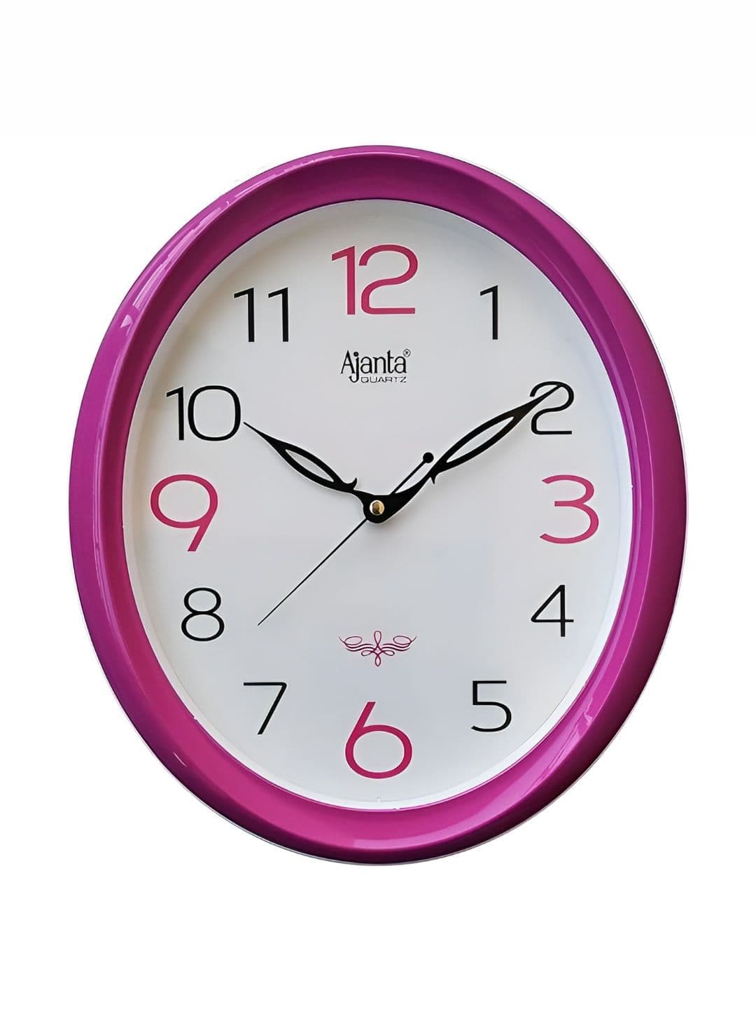Ajanta Ajanta Pink & White Analogue Wall Clock
