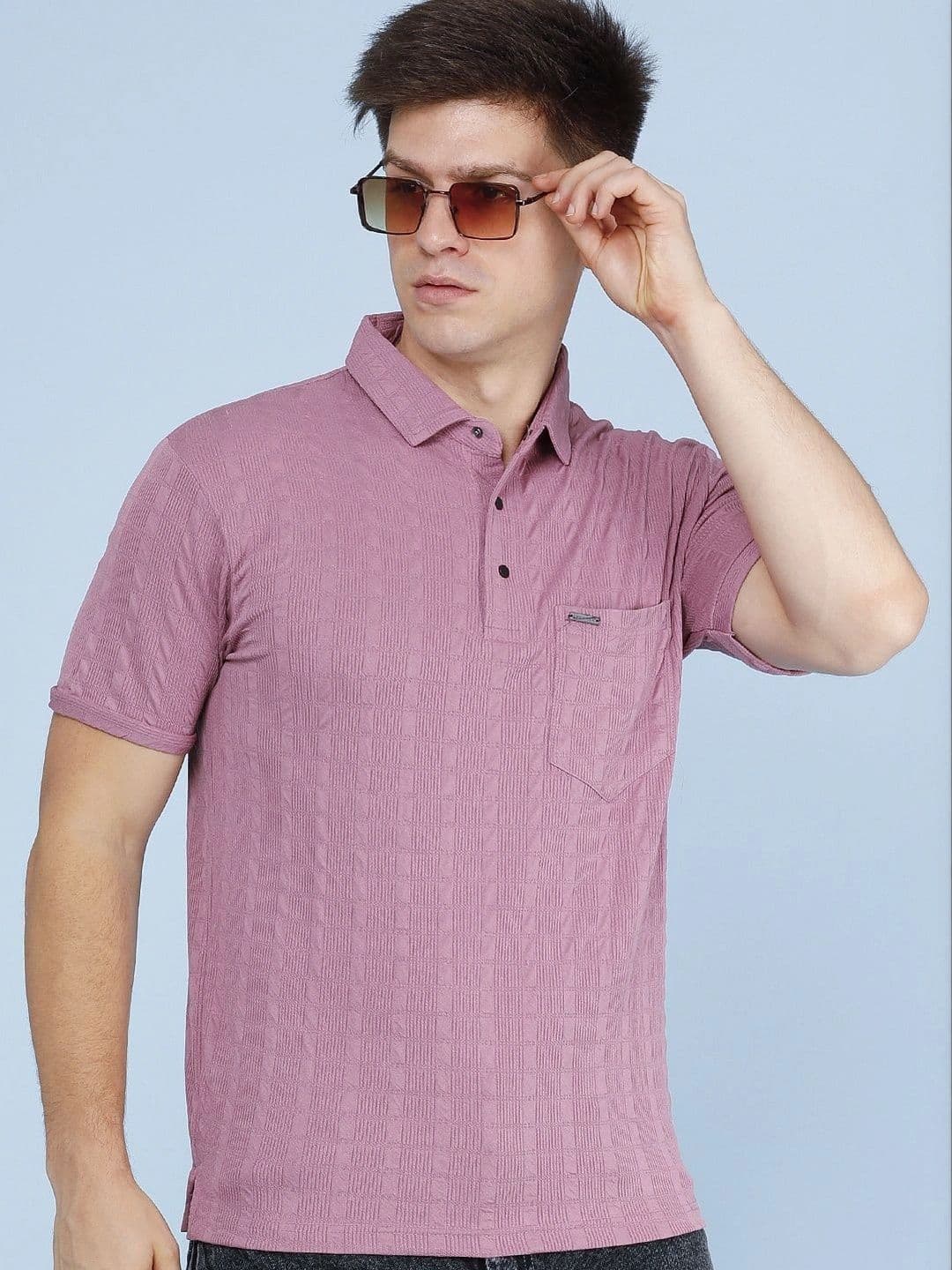 V-Mart V-Mart Men Polo Collar Pockets Slim Fit T-shirt
