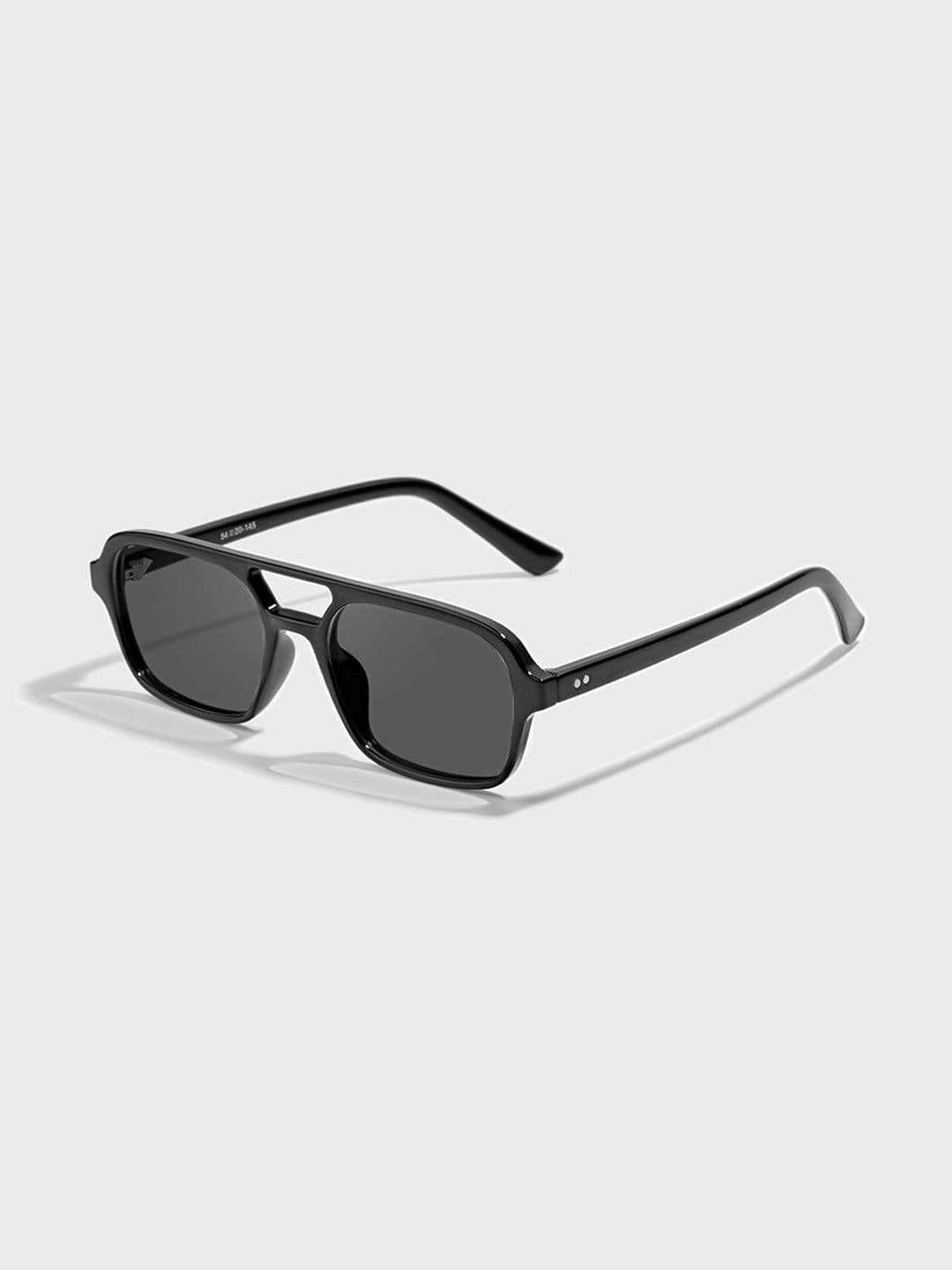 SAM & MARSHALL SAM & MARSHALL Unisex Black Lens & Black Aviator Sunglasses with