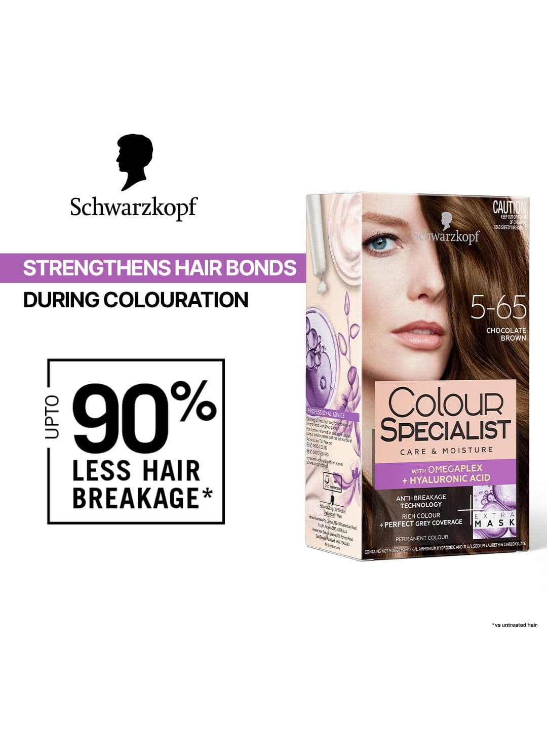 Schwarzkopf Schwarzkopf Colour Specialist Permanent Hair Colour 165ml - Chocolate Brown 5.65
