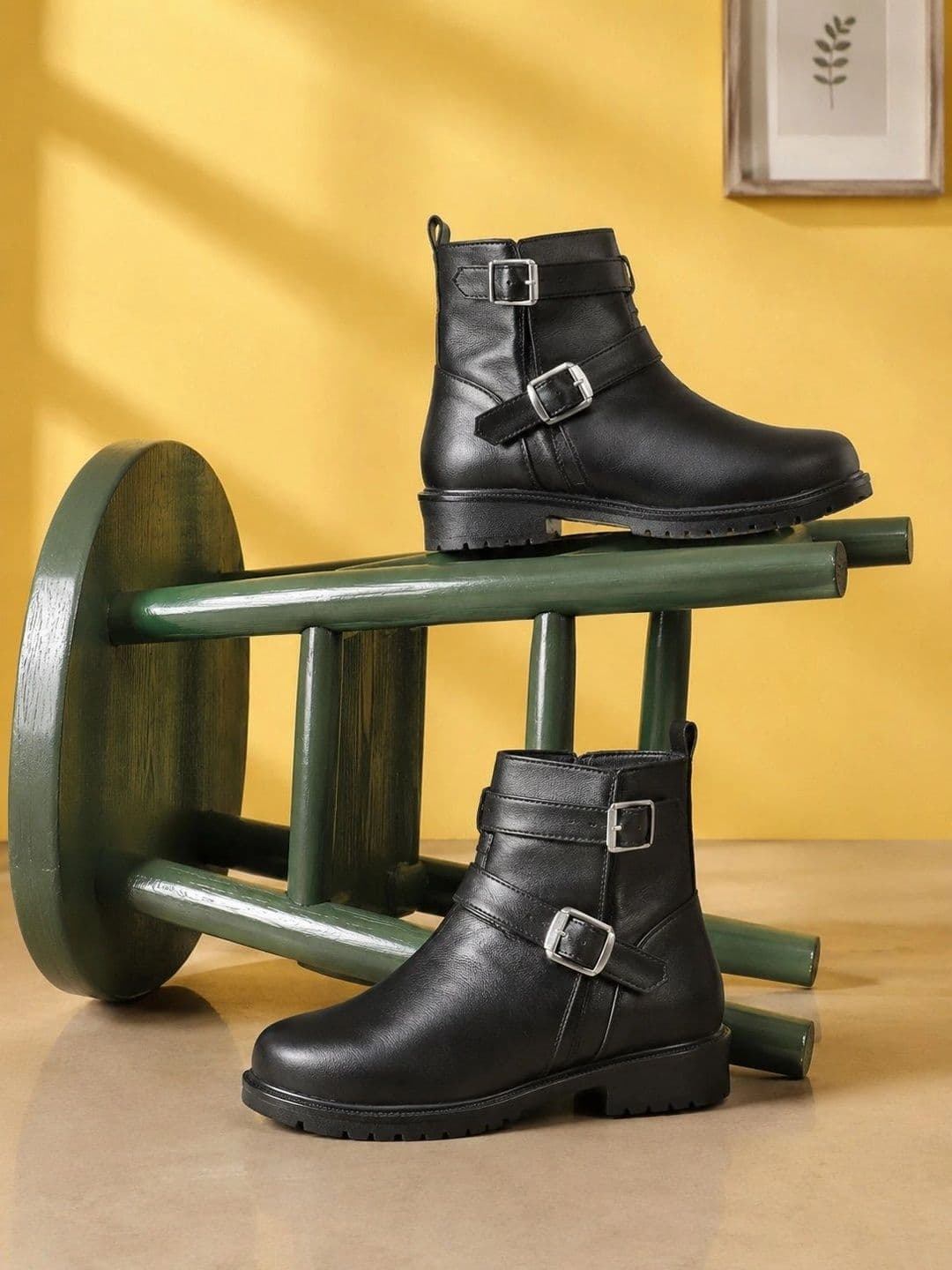 Killer Killer Women Round-Toe Block-Heeled Ankle Boots