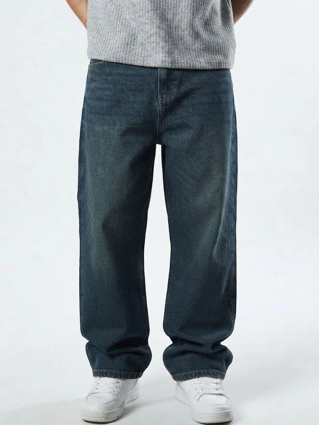 WOOMNY WOOMNY Men Mid-Rise Light Fade Jeans