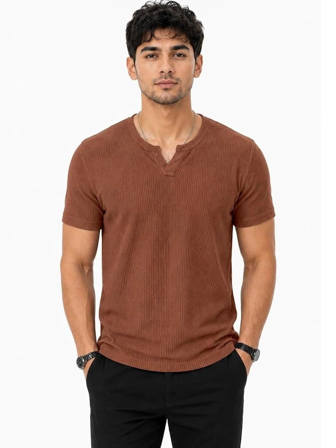 FABRIPPLE FABRIPPLE Men V-Neck T-shirt