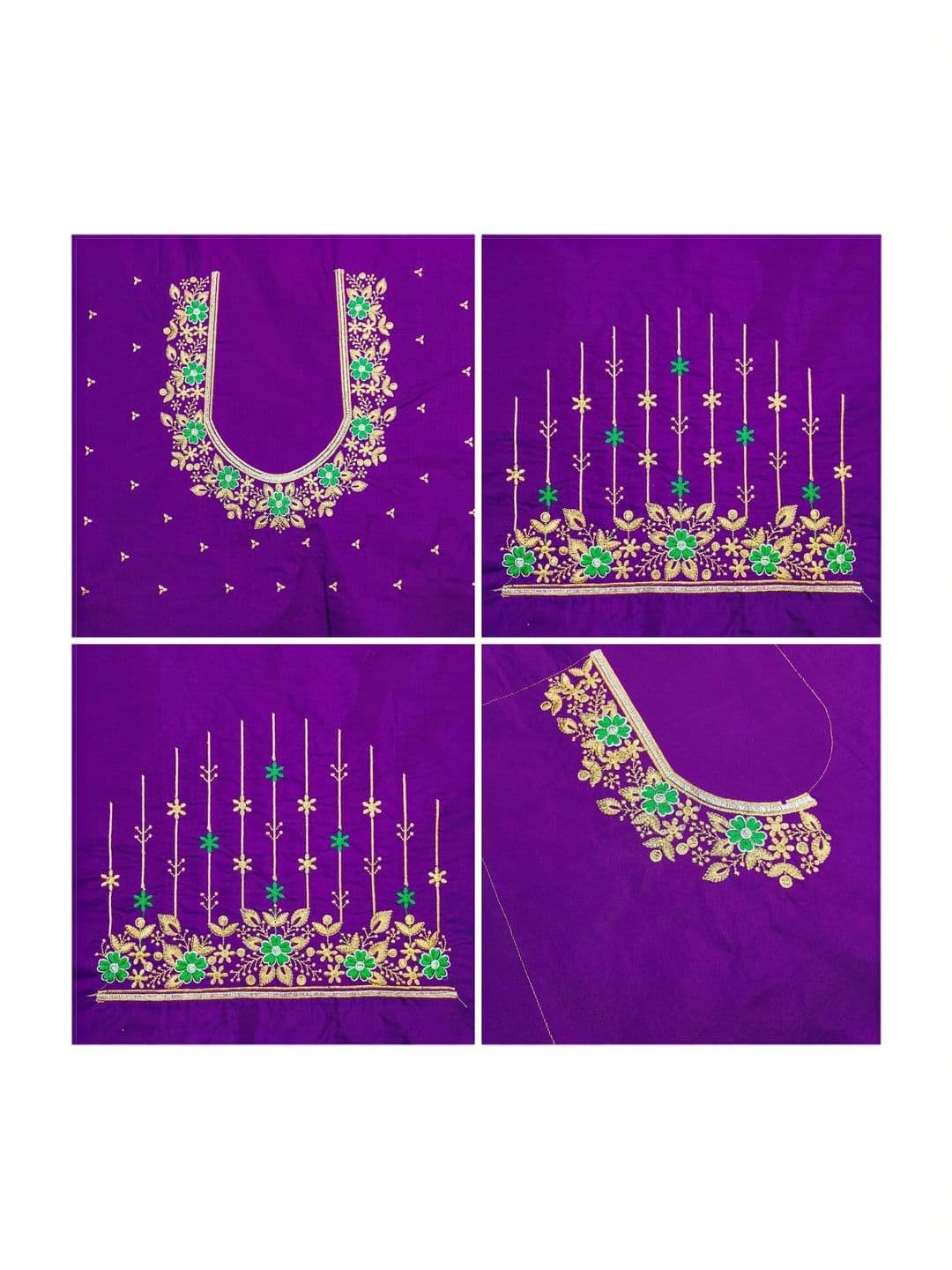 RAJVILASH RAJVILASH Embroidered Thread Work Unstitched Saree Blouse