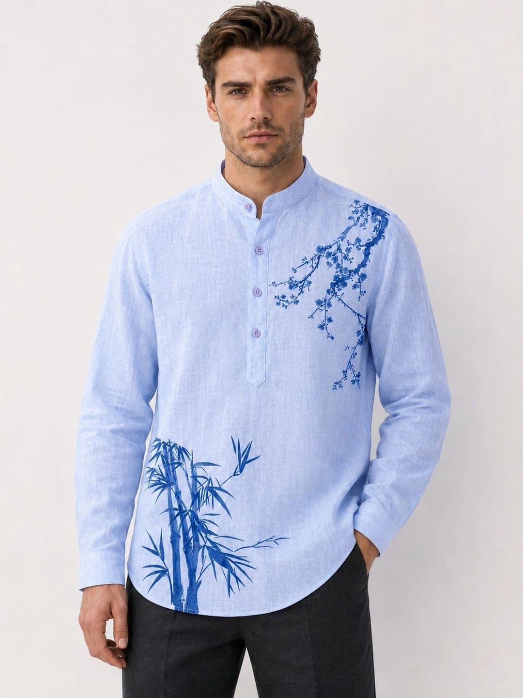 Anouk Anouk Men Floral Printed Floral Kurta