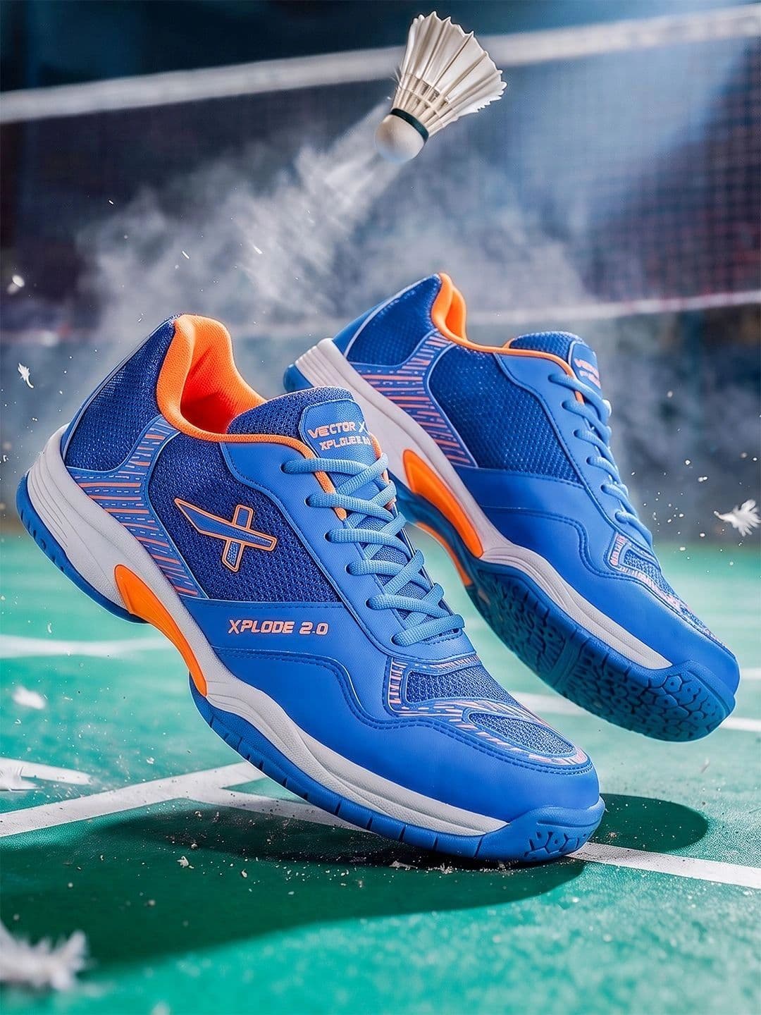 VECTOR X VECTOR X Xplode 2.0 Rubber SoleSynthetic Upper Non-Marking Badminton Shoes