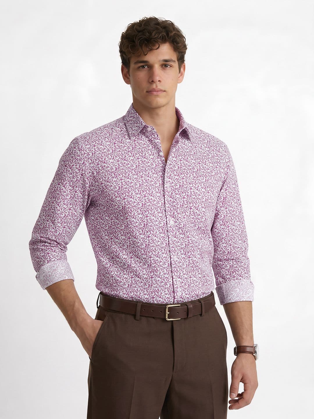 Peter England Peter England Nuvo Floral Printed Formal Shirt