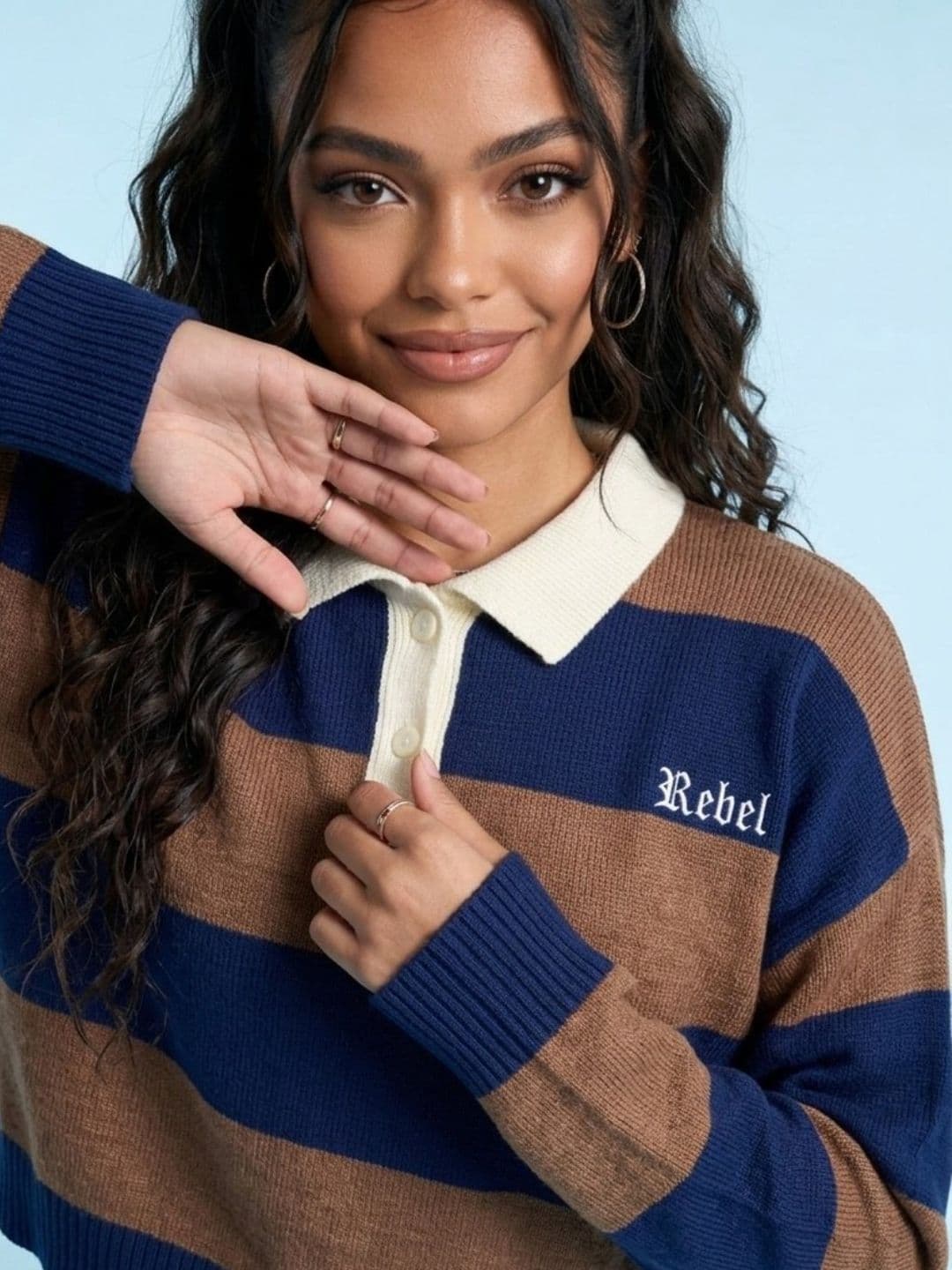 SPORT STREET by glitchez SPORT STREET by glitchez Women Striped Pullover