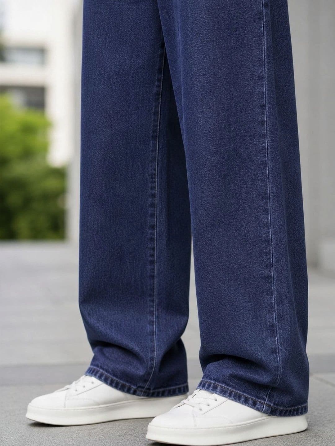 BREXX BREXX Men Jean Wide Leg Mid-Rise Stretchable Jeans