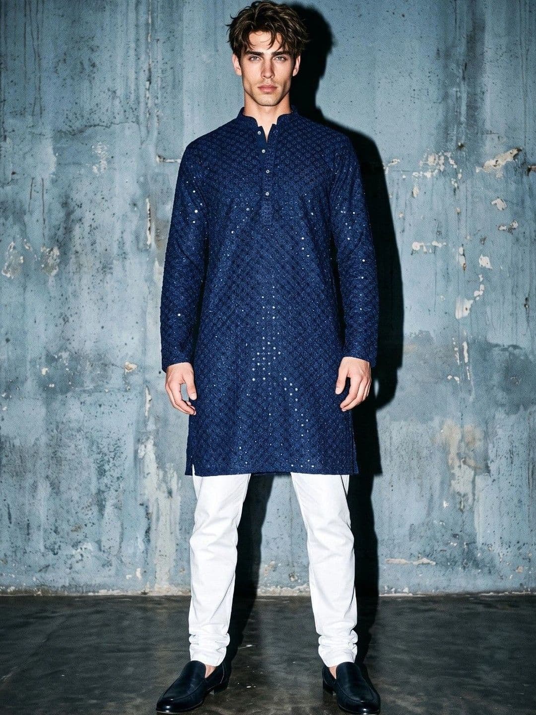 DRIP CHOWK DRIP CHOWK Men Embellished Sequinned Kurta