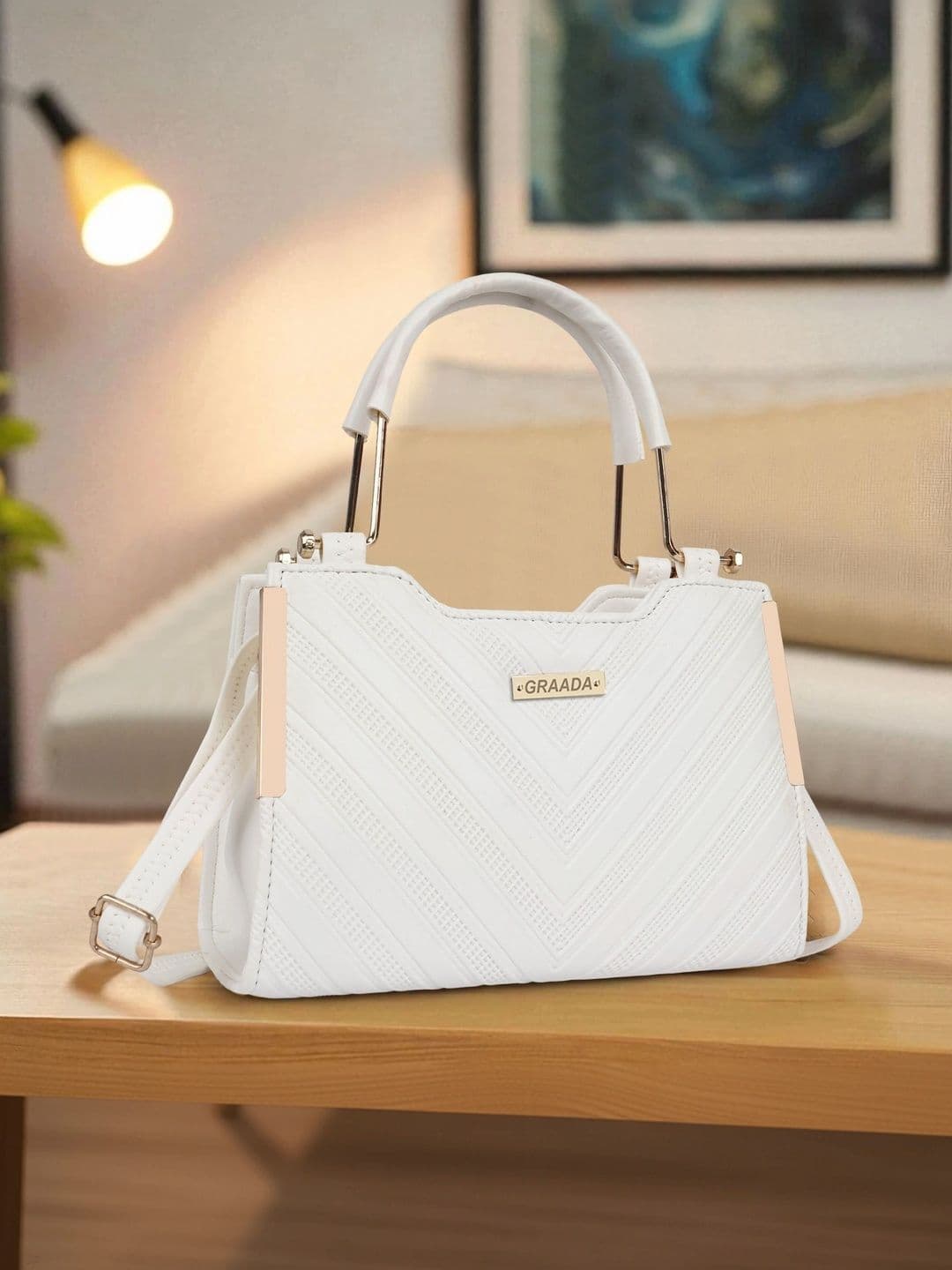 GRAADA GRAADA Textured Structured Handheld Bag