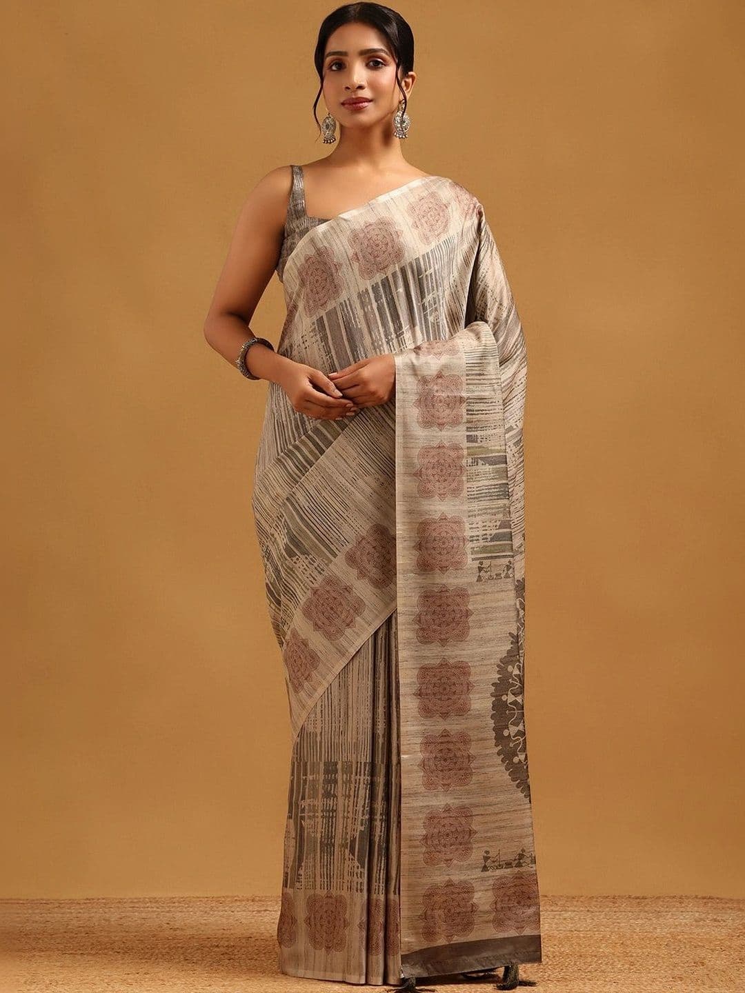 Soch Soch Beads and Stones Silk Blend Saree