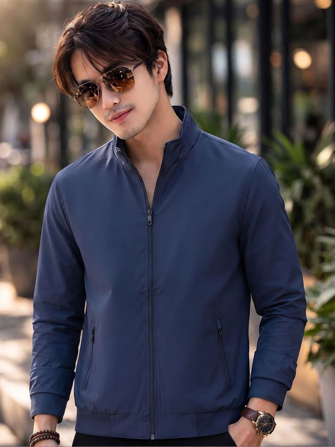 TRIUS TRIUS Men Windcheater Bomber Jacket