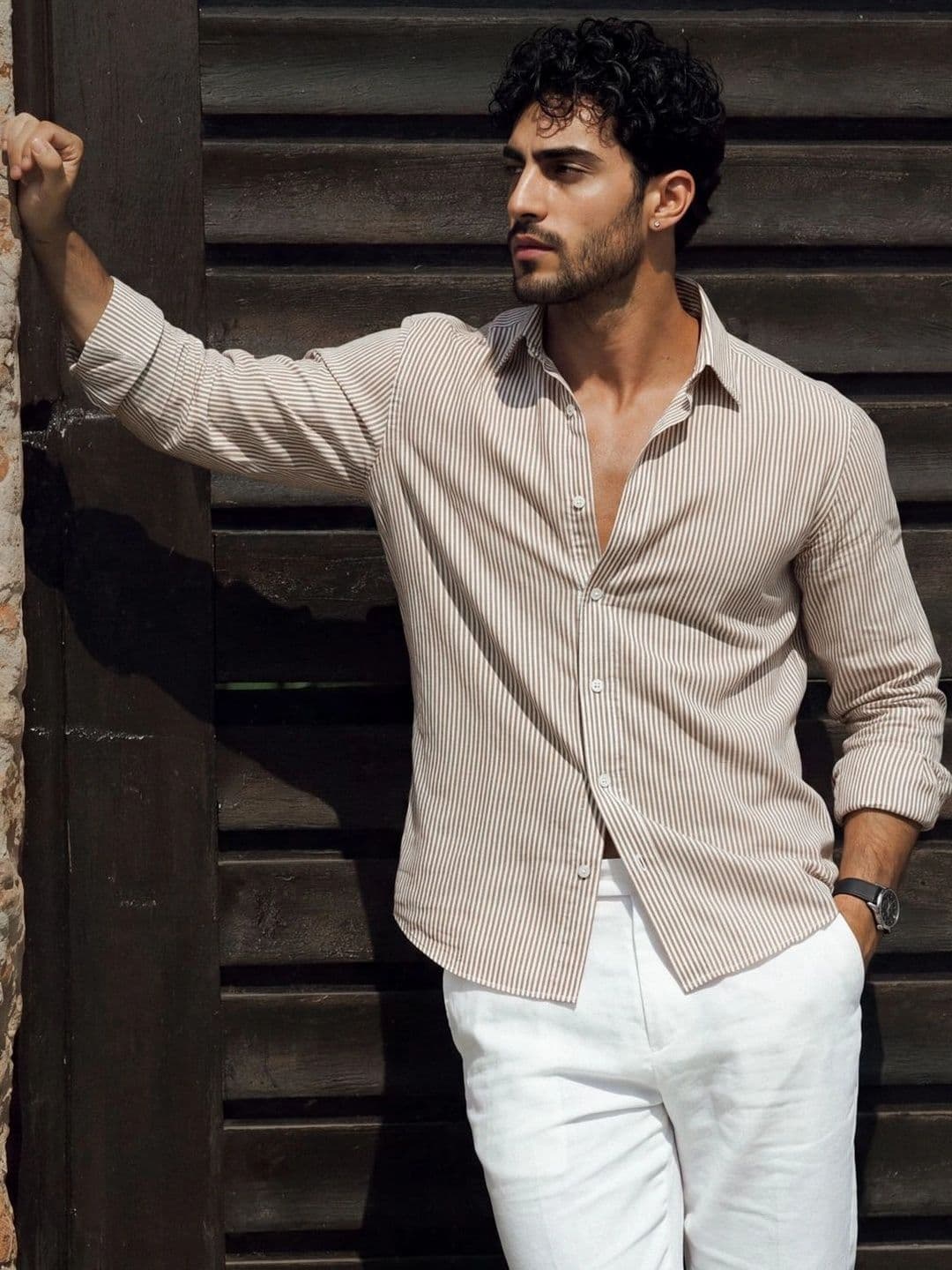 Urban Scissors Urban Scissors Men Slim Fit Striped Casual Shirt
