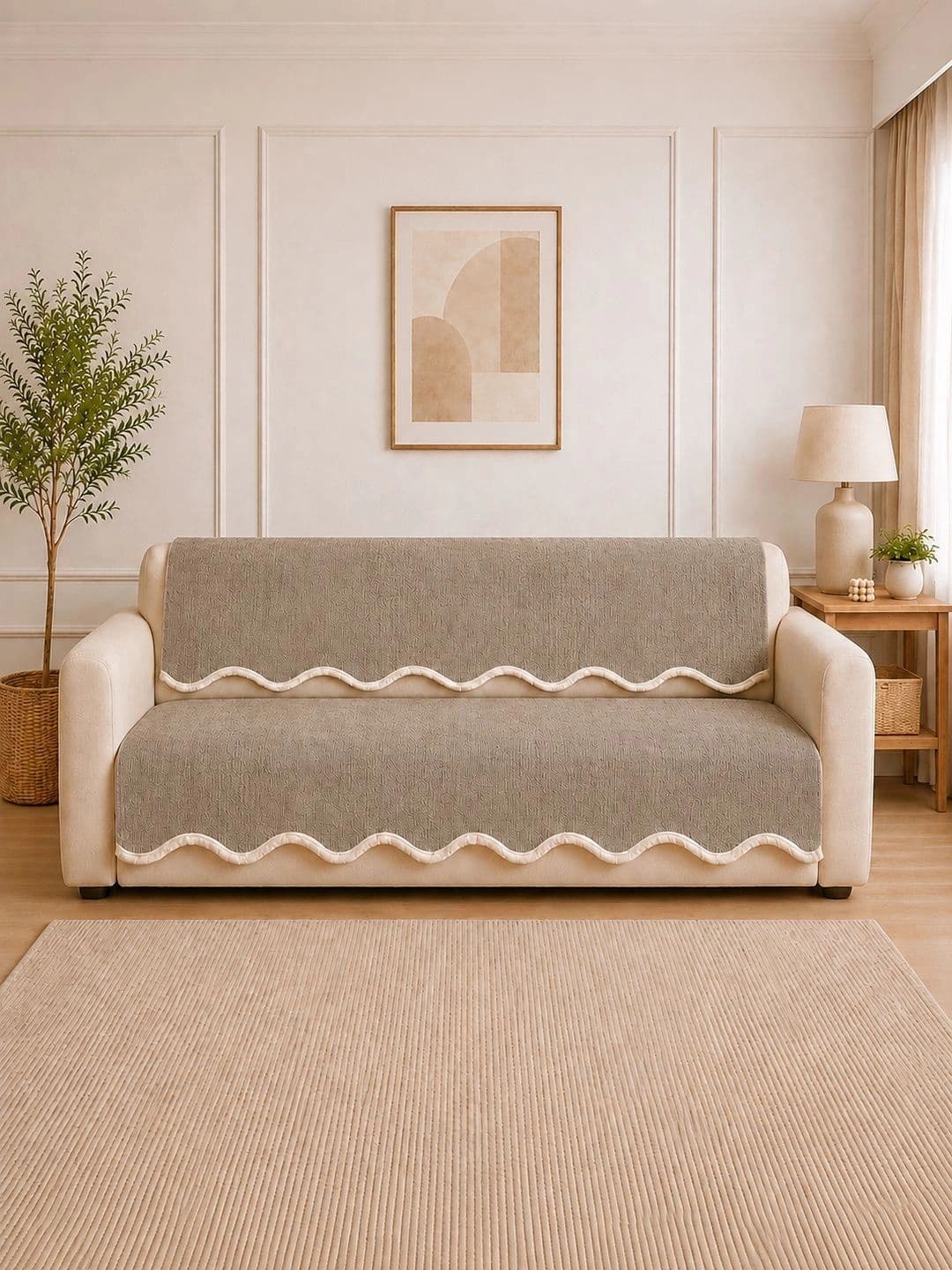 3 Seater Back Seat Sofa Cover The Home Story Brown 2 Piece Suede Velvet 3 Seater Sofa Cover Without Arms