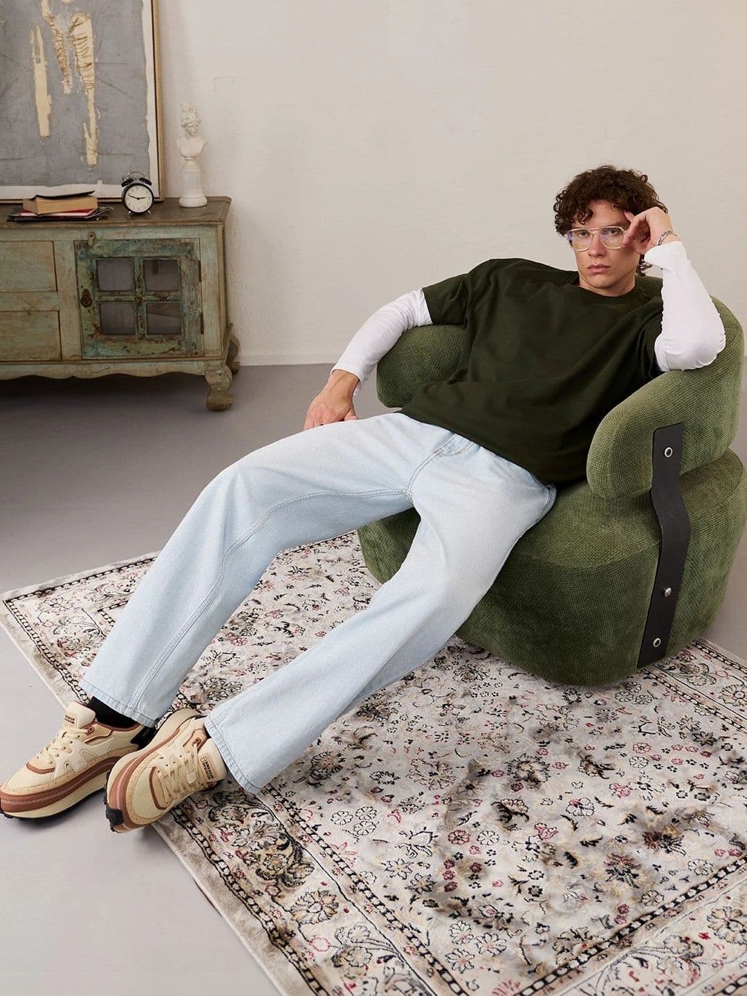 Men Mid-Rise Jeans The Souled Store Men Mid-Rise Light Fade Jeans