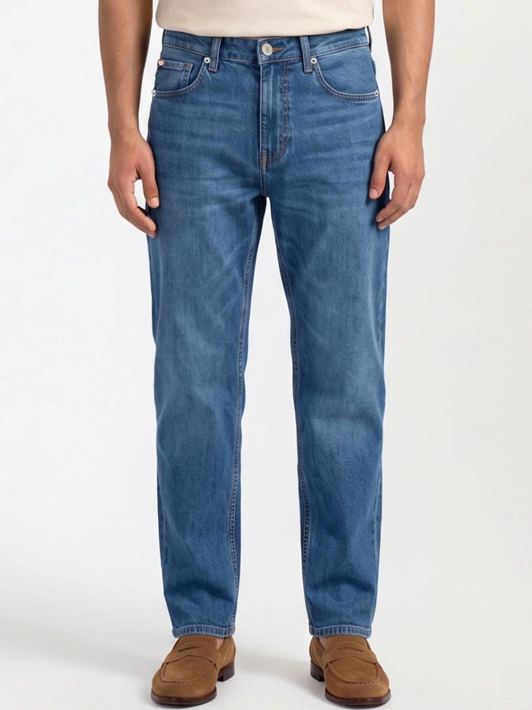 Men Nico Slim Fit Jeans SPYKAR Men Nico Slim Fit Low-Rise Light Fade Stretchable Jeans