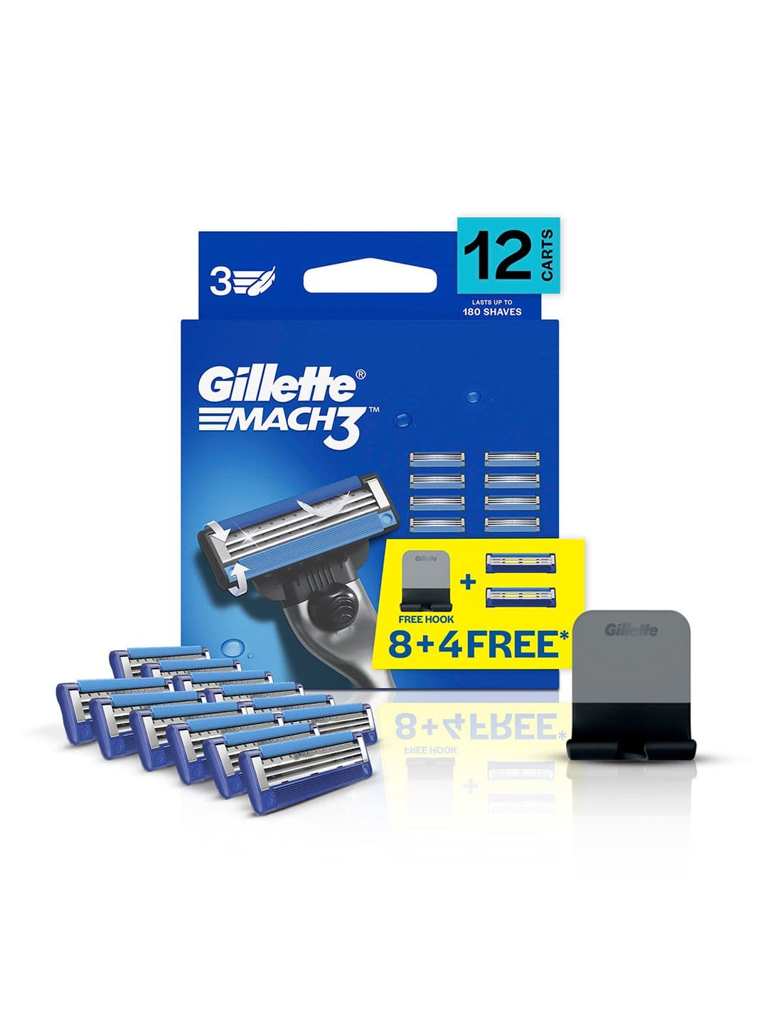 Gillette Gillette Men Mach3 Set of 12 Shaving Blades