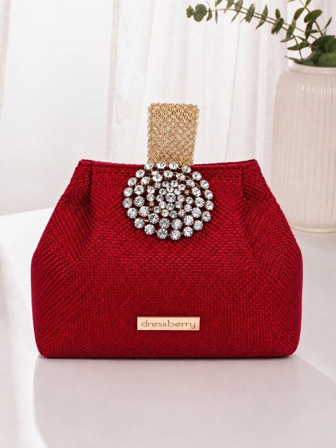 DressBerry DressBerry Textured PU Structured Handheld Bag