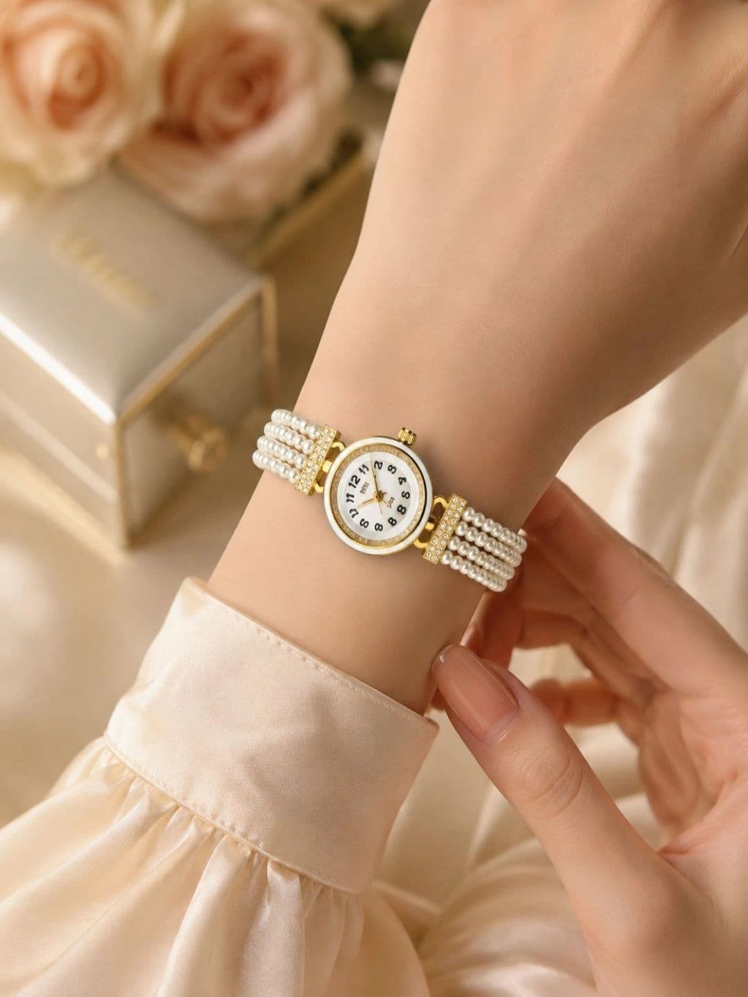 Glim India Glim India Women Dial & Ceramic Bracelet Style Straps Analogue Automatic Watch glimwatch_5