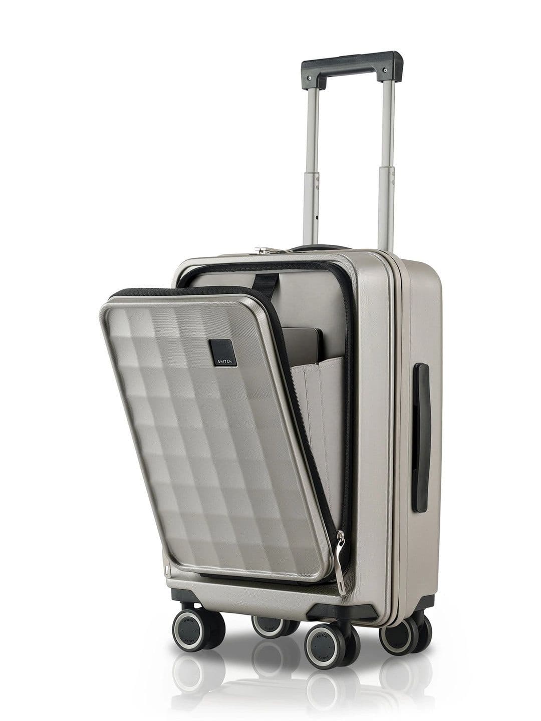 Snitch Snitch Textured Hard Sided Cabin Trolley Bag