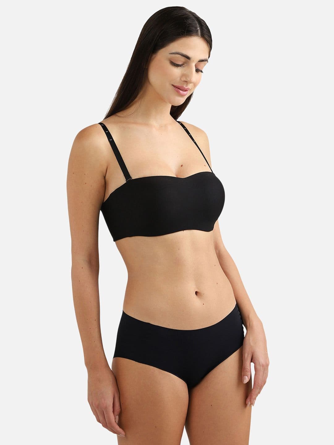 Bandeau T-Shirt Bra Wacoal Basic Mold Padded Wired Half Cup Strapless Bandeau T-Shirt Bra