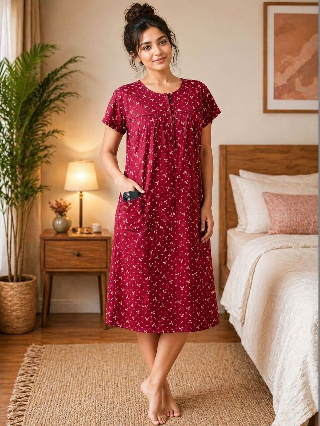 Karthav Fashion Karthav Fashion Floral Print A-Line Dress