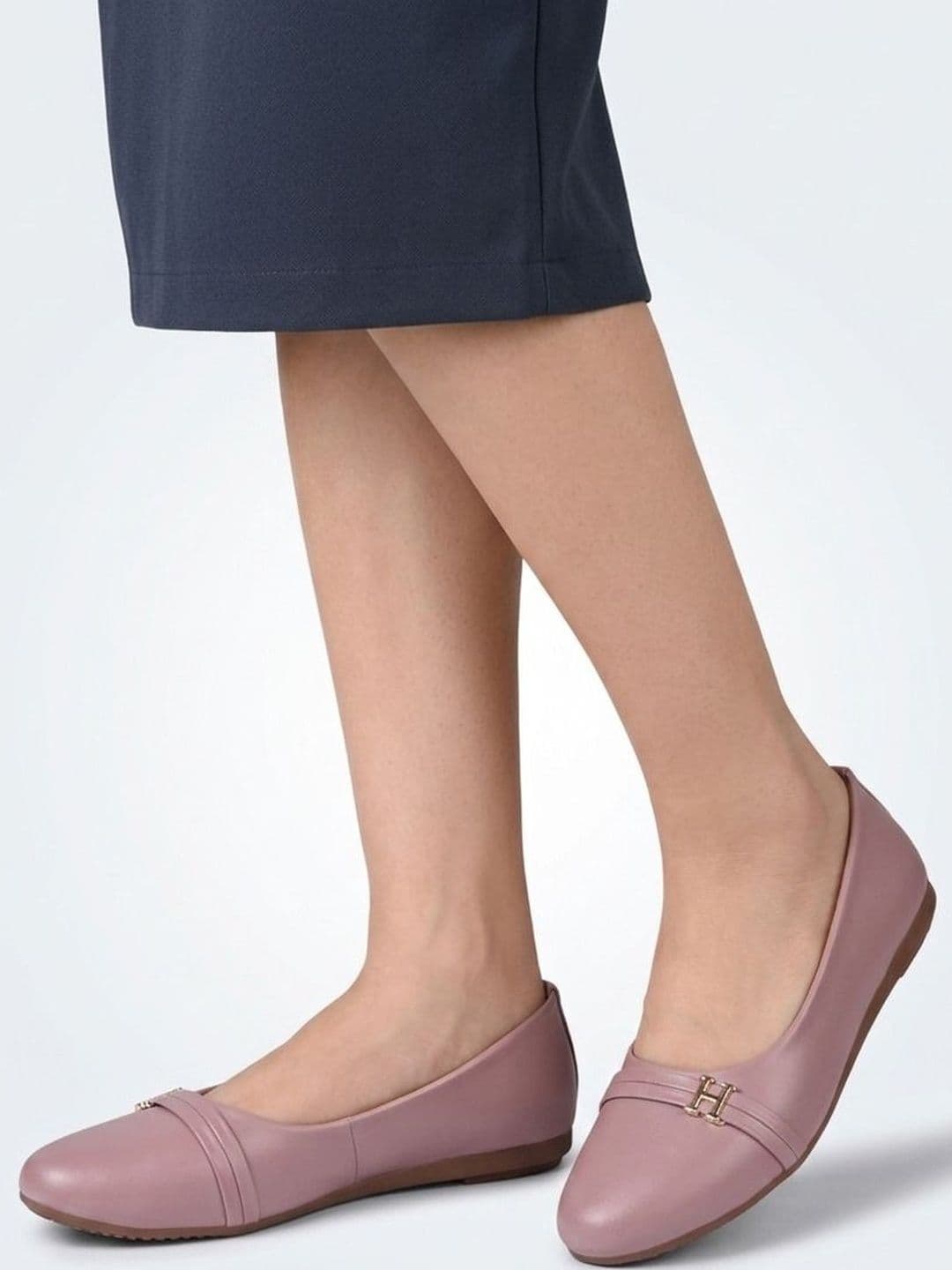 DressBerry DressBerry Pointed Toe Slip-On Ballerinas