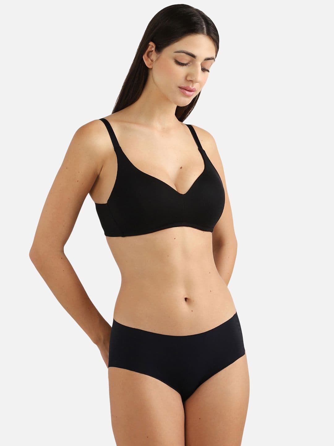 All Day Comfort T-shirt Bra Wacoal Women Black Lightly Padded Non Wired Full Coverage T-shirt Bra