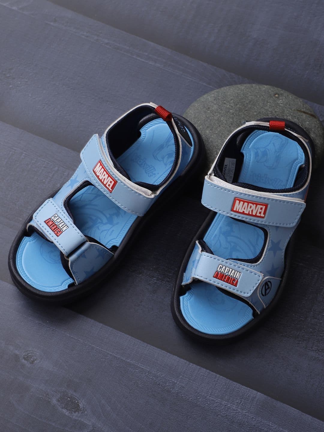 Kids Ville Kids Ville Boys Captain America Velcro Comfort Sandals