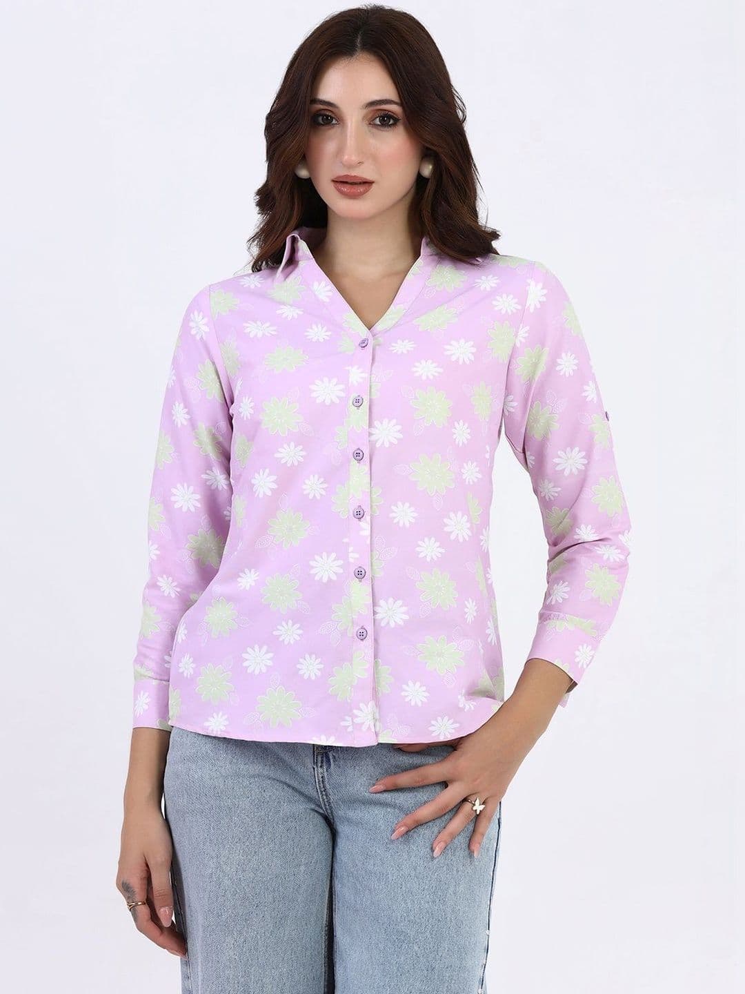 TAHVO TAHVO Women Comfort Floral Printed Casual Shirt