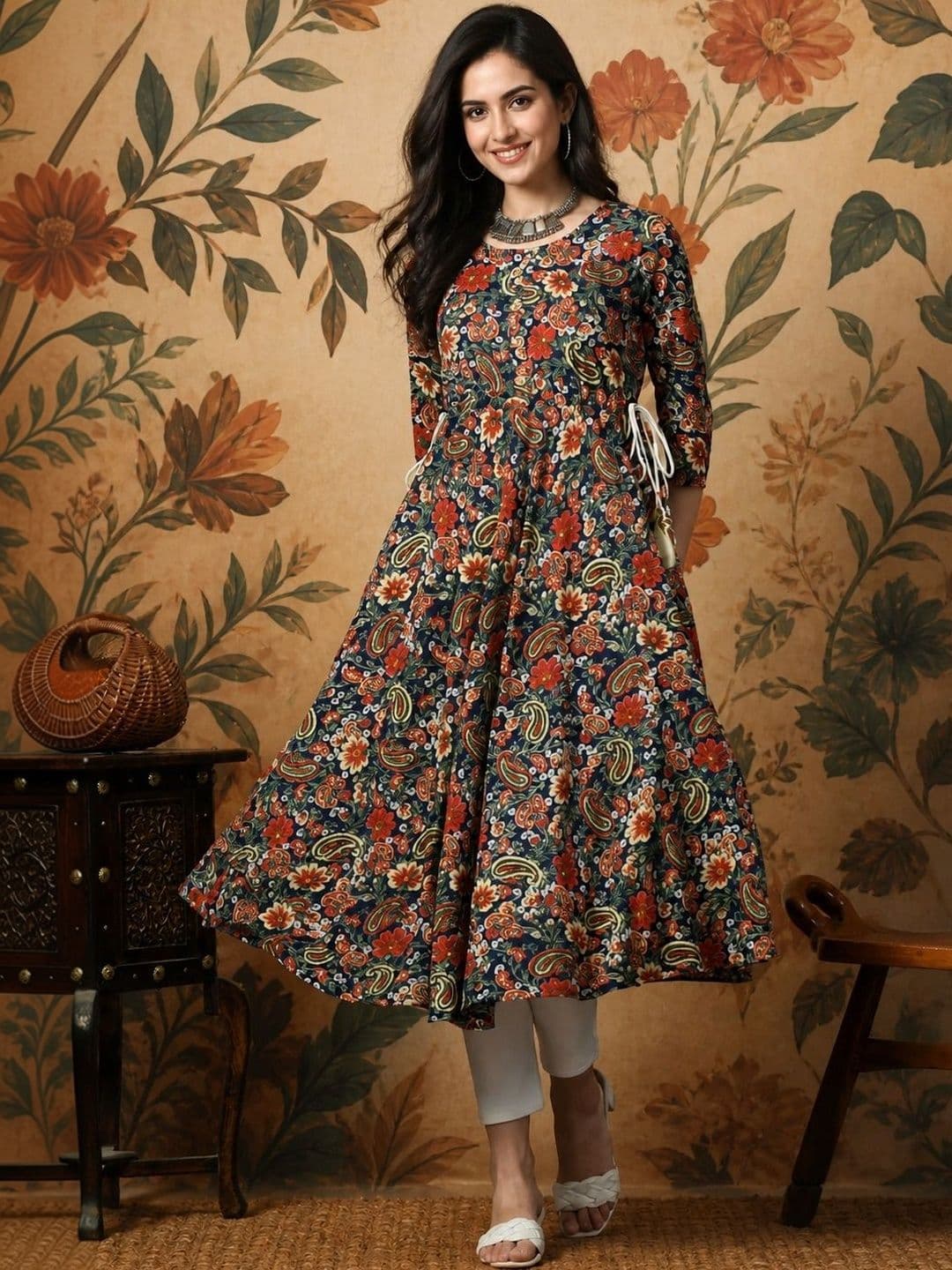 Anouk Mirage Anouk Mirage Floral Printed Indie Prints Anarkali Kurta