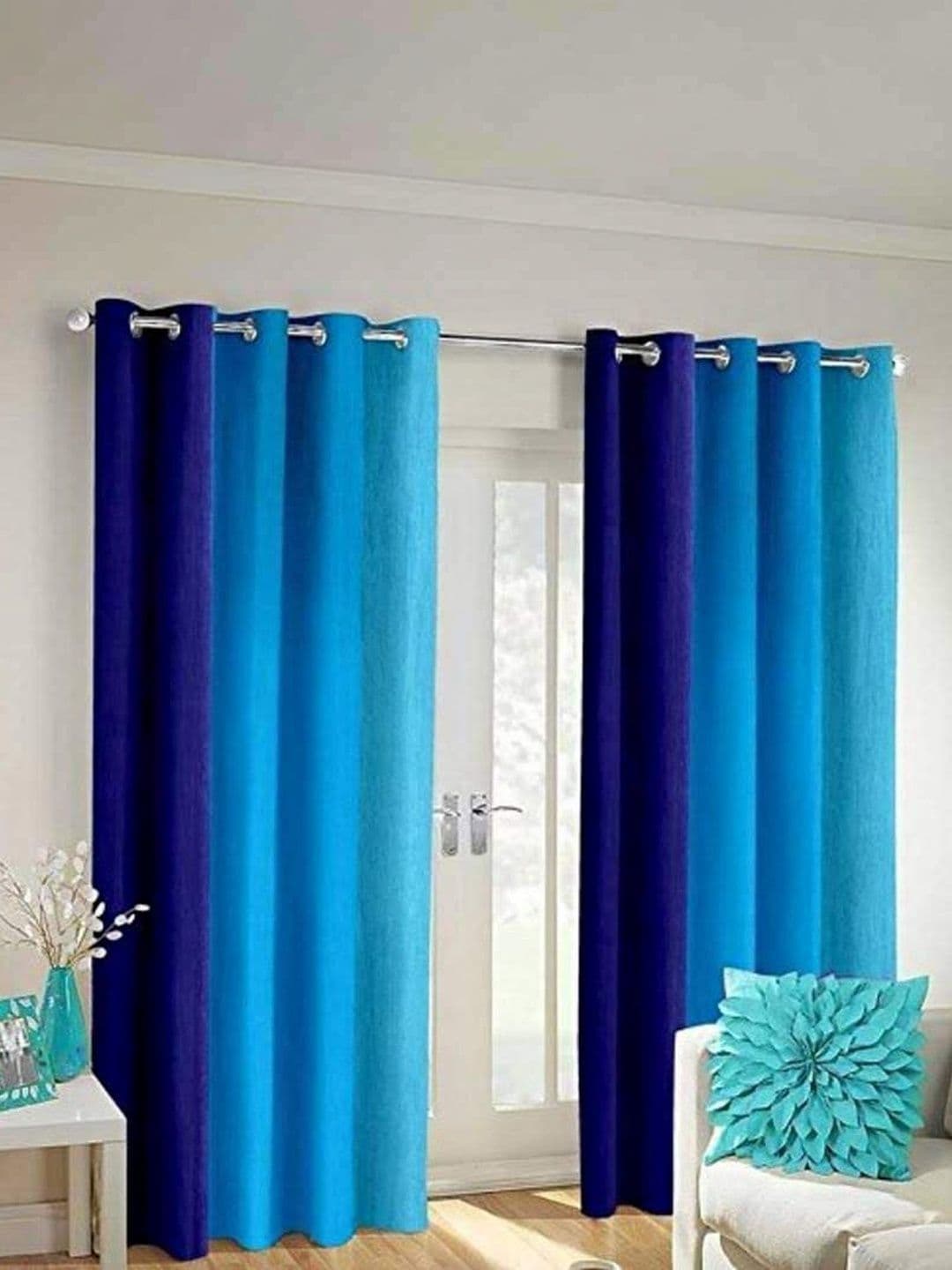 SAI ARPAN SAI ARPAN Pink Colourblocked Curtains and Sheers