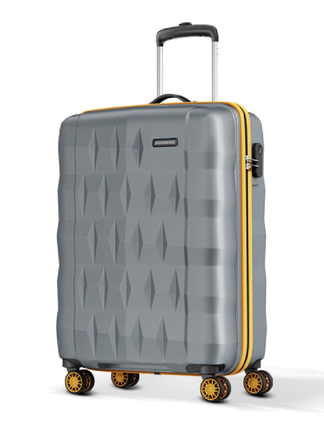 Aristocrat Aristocrat Comet Grey Small Hard Luggage 56cm Cabin Trolley Bag with Smooth 8-Wheel