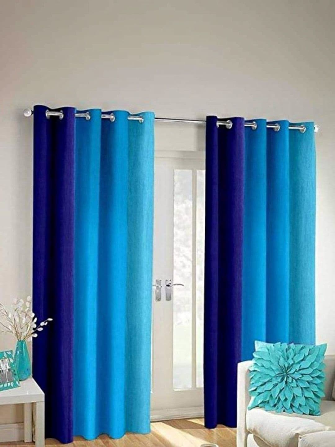 SAI ARPAN SAI ARPAN Multicoloured Colourblocked Curtains and Sheers