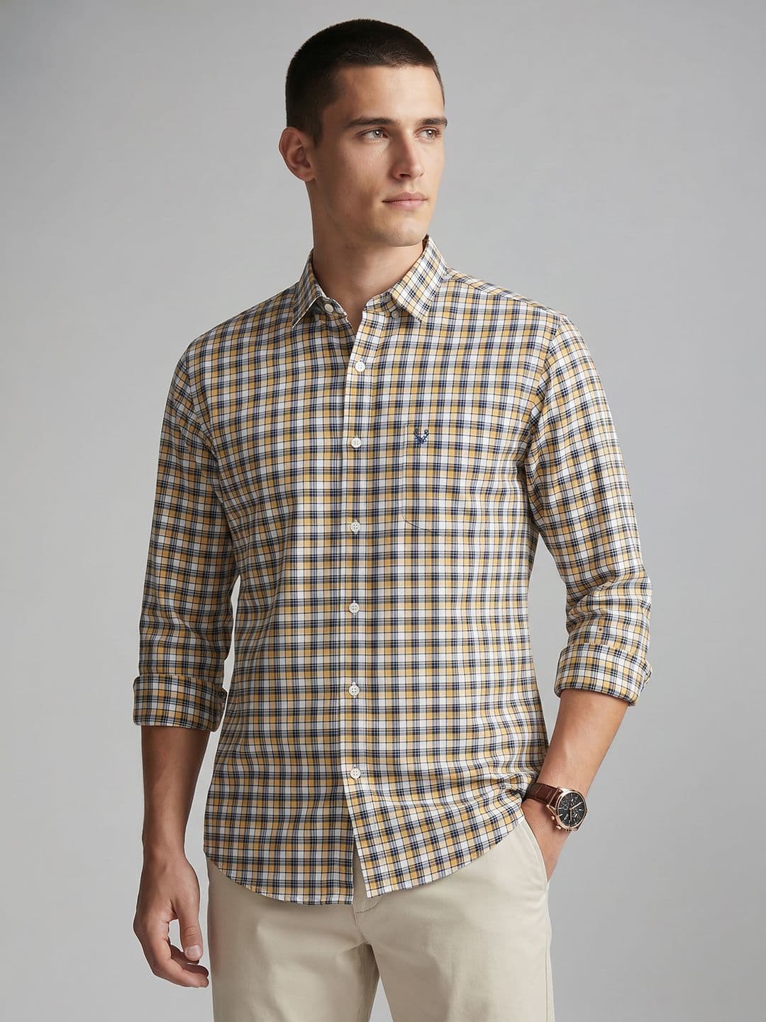 Allen Solly Allen Solly Sports Fit Checked Pure Cotton Casual Shirt