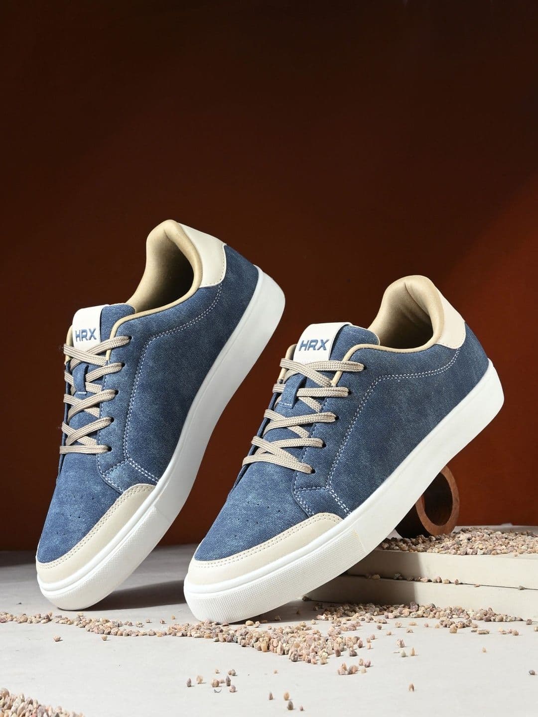 Men Round Toe Sneakers HRX by Hrithik Roshan Men Round Toe Memory Foam Sneakers