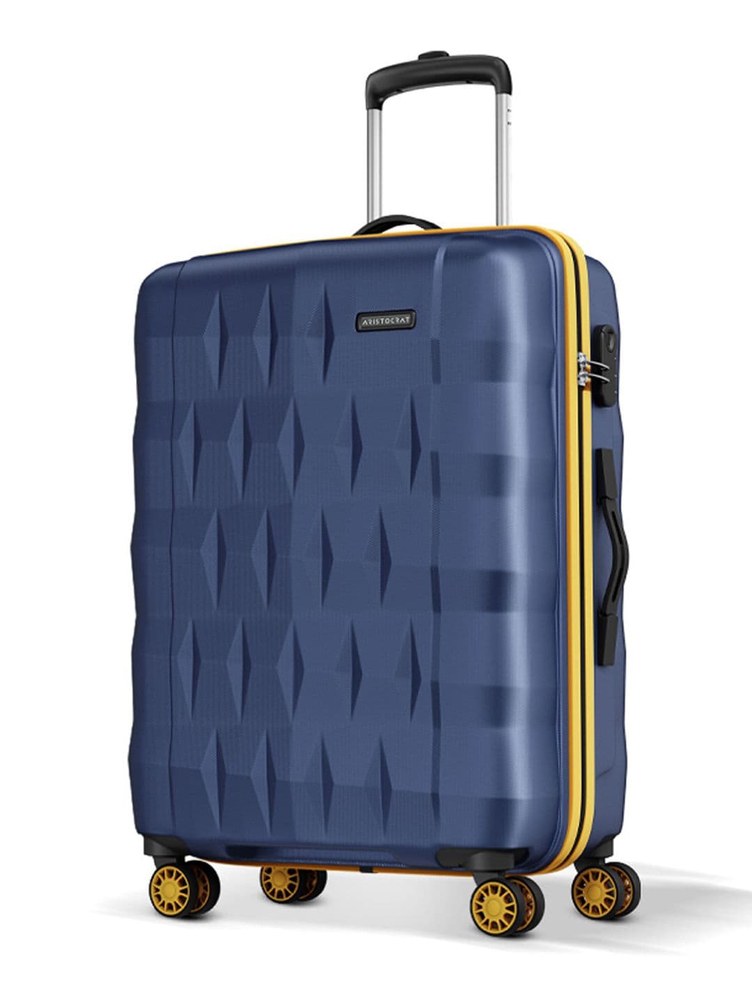 Aristocrat Aristocrat Comet Blue Medium Hard Luggage 66cm Check-in Trolley Bag With Smooth 8-Wheel