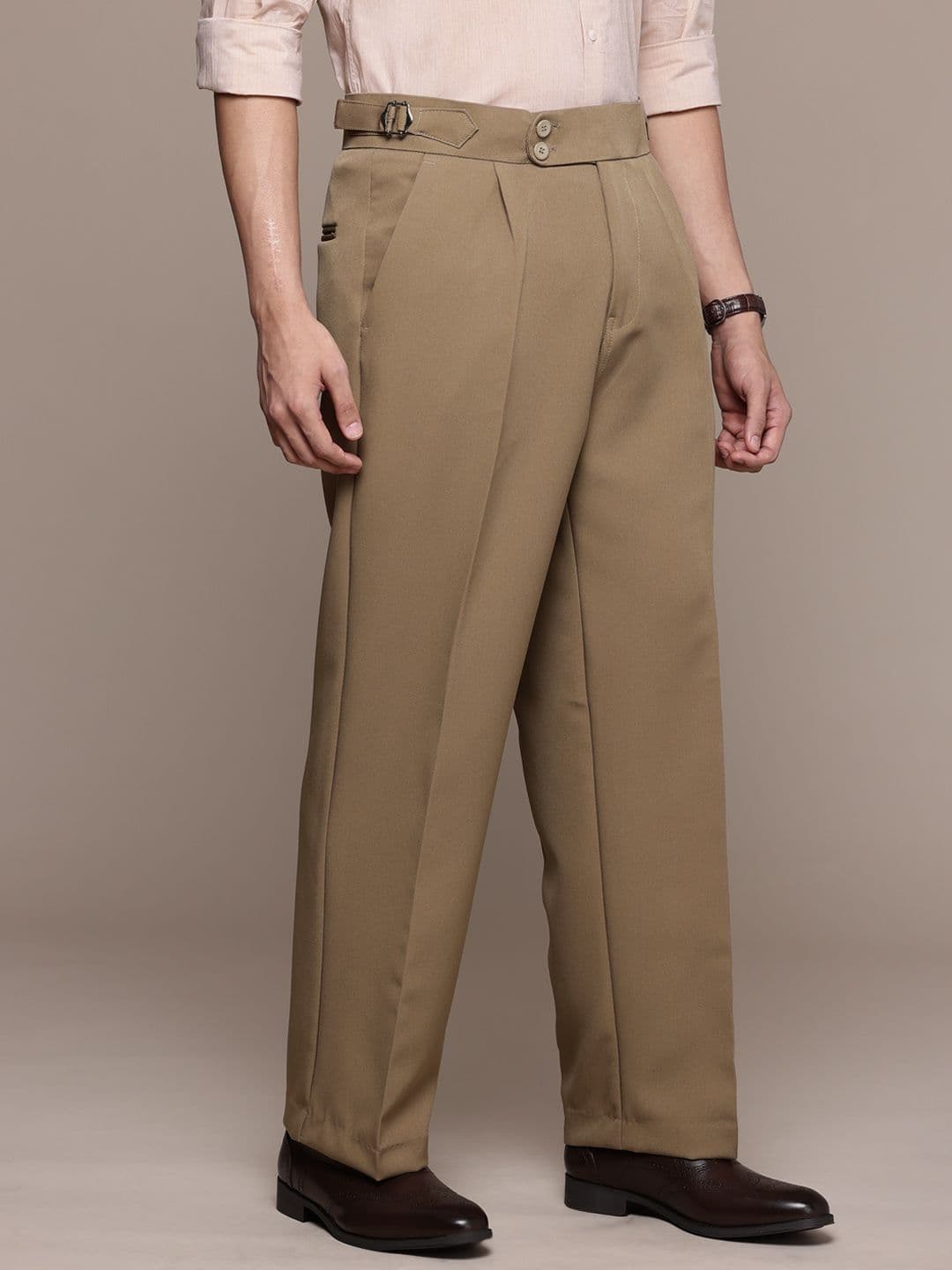 DIVISIVE DIVISIVE Men Pleated Formal Trouser