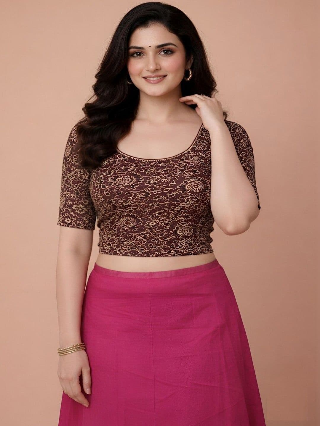 Jaanvi Jaanvi Cotton Woven Design Zari Saree Blouse