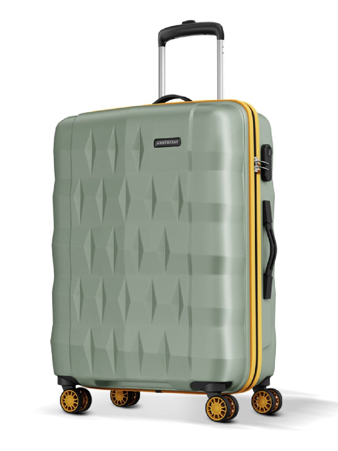 Aristocrat Aristocrat Comet Green Large Hard Luggage 76cm Check-in Trolley Bag with Smooth 8-Wheel