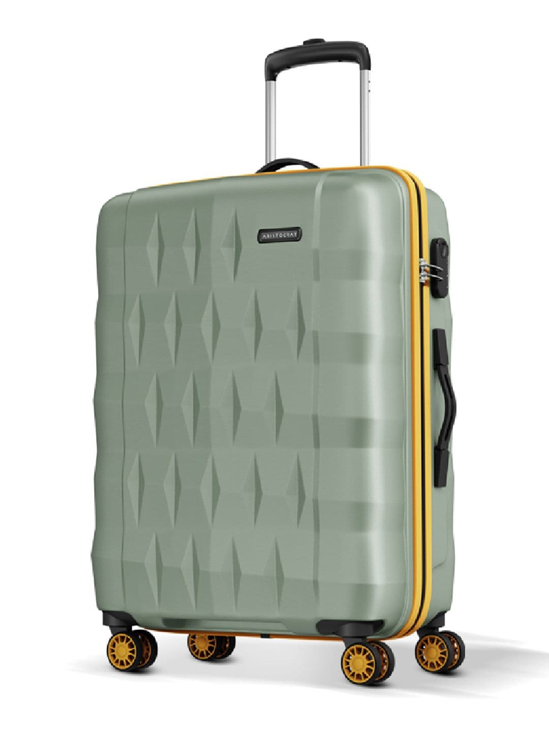Aristocrat Aristocrat Comet Green Medium Hard Luggage 66cm Check-in Trolley Bag with Smooth 8-Wheel