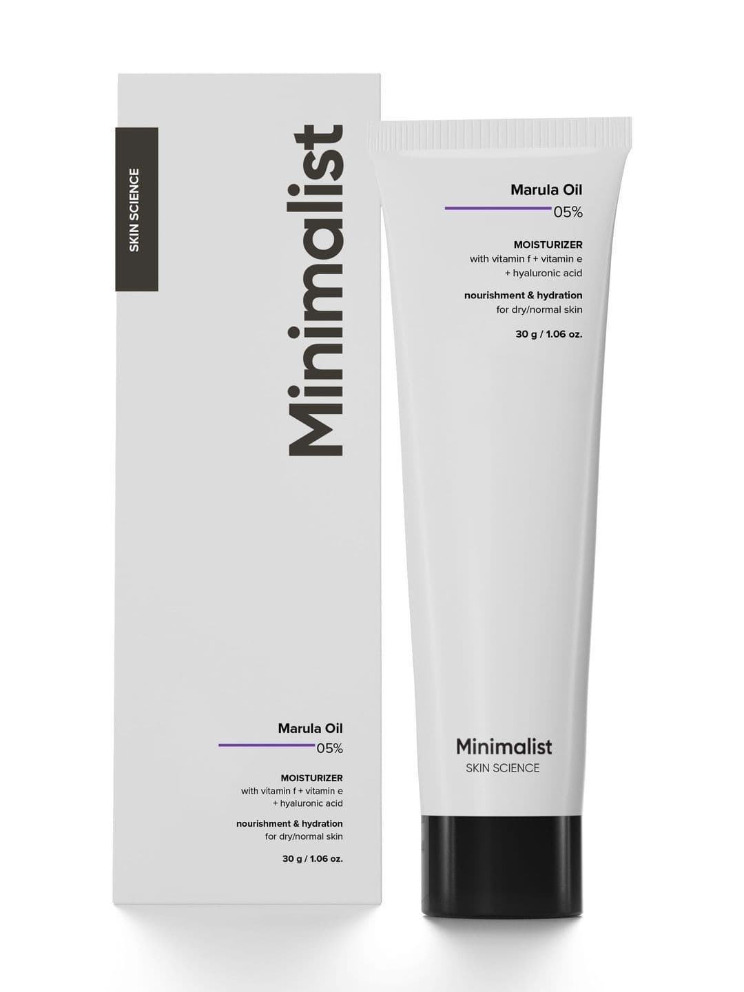 Marula Oil 05% Moisturizer Minimalist Marula Oil 05% Moisturizer with Vitamin E-E & Hyaluronic Acid - 30 g