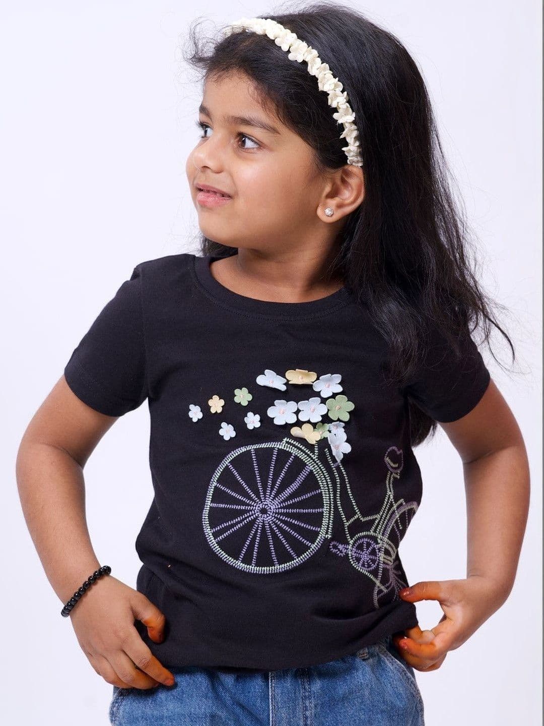 Kauma Kauma Bicycle Embroidery Tshirt