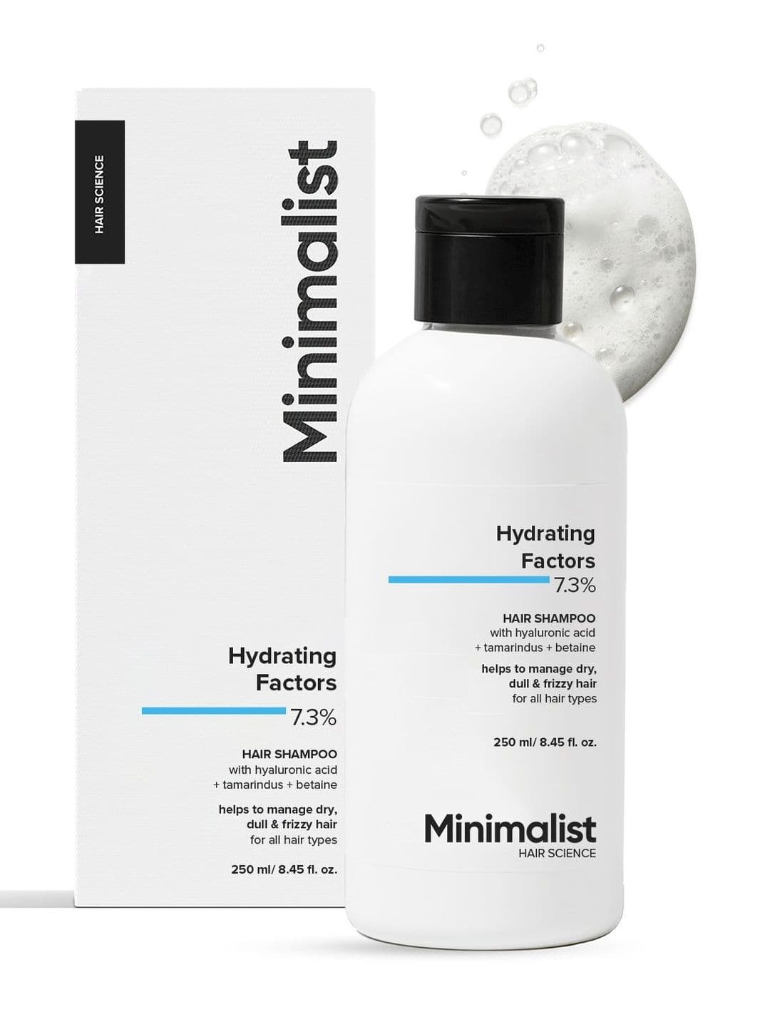 Hydrating Factors Shampoo Minimalist Hydrating Factors 7.3% Hair Shampoo with Hyaluronic Acid & Betaine - 250 ml